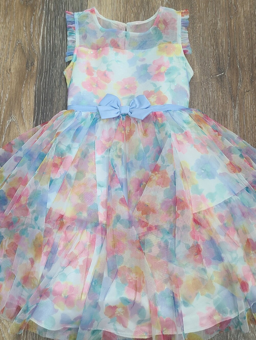Jona Michelle Pastel Flower Dress Girls Size 6